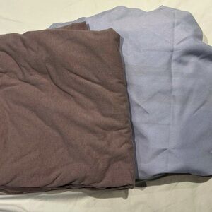 GUC Crib Sheets - Standard Crib Mattress - Set of 2 (Burgundy / Lavender)